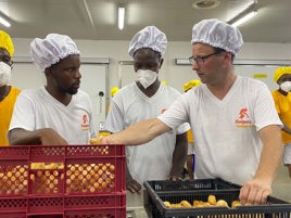 Developing a self-sufficient food chain and fostering rural communities in Ghana through layer farming