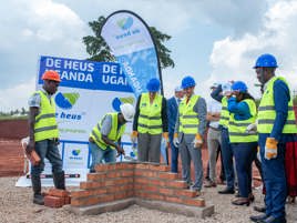 De Heus Uganda groundbreaking ceremony for the first dedicated aquafeed plant in Uganda